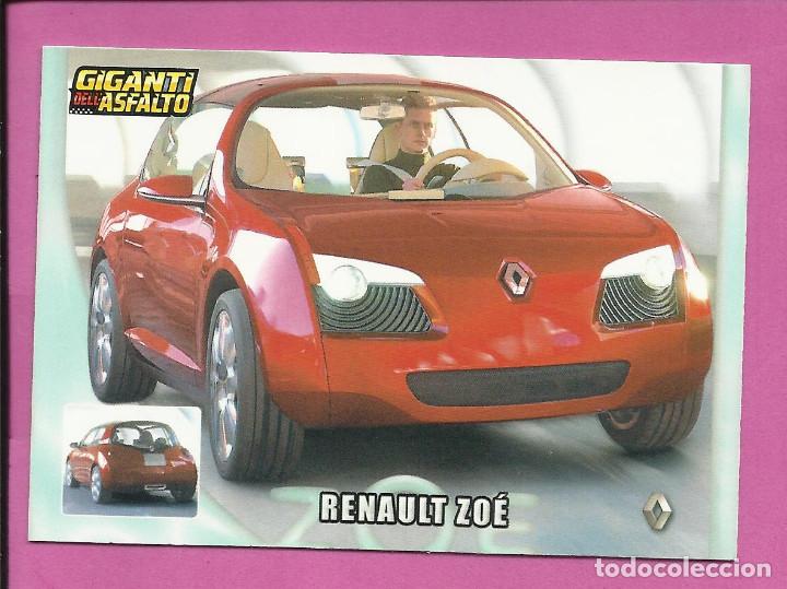 Coleccionismo deportivo: Cards Giganti dell Asfalto - Gigantes del Asfalto (versi&oacute;n italiana Mundicromo) RENAULT ZO&Eacute;