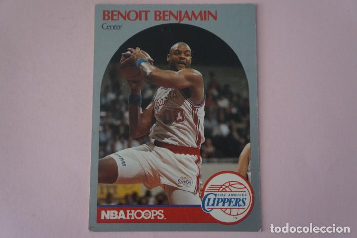 Colecionismo desportivo: CROMO CARD DE BALONCESTO BENOIT BENJAMIN DE LOS ANGELES CLIPPERS N&ordm; 142 NBA HOOPS 1990-90