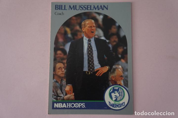 Colecionismo desportivo: CROMO CARD DE BALONCESTO BILL MUSSELMAN DEL MINNESOTA TIMBERWOLVES N&ordm; 320 NBA HOOPS 1990-90