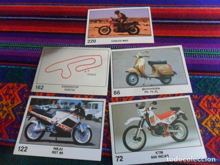 Coleccionismo deportivo: PANINI SOLO MOTO CROMO NUNCA PEGADO N&ordm;S 86 72 162 122 220. 1990.