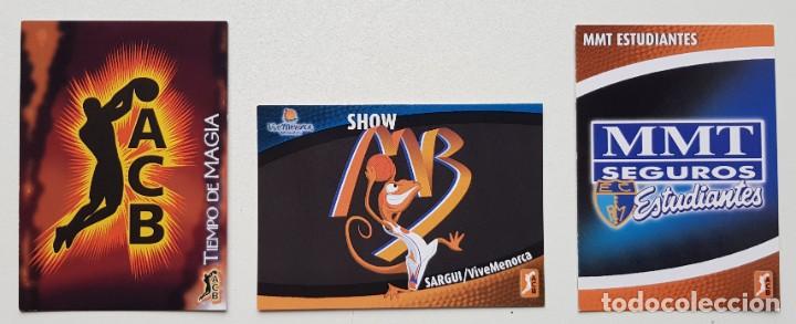 Coleccionismo deportivo: 3 CROMOS BALONCESTO ACB 2008 2009 PANINI LEYENDAS LOGO - TIEMPO MAGIA BASKET CROMO 08 09