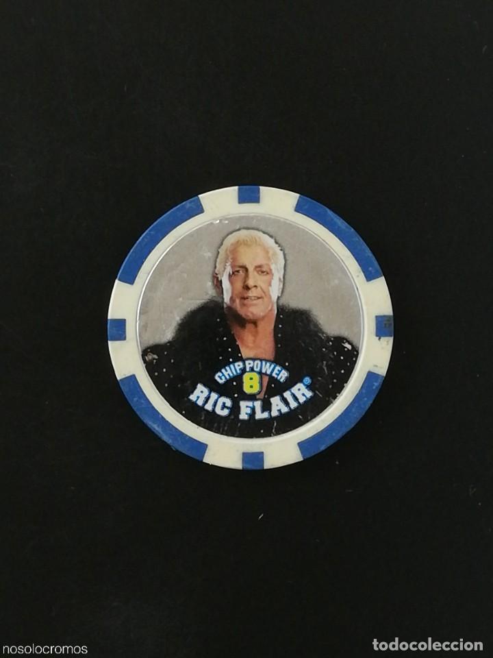 Coleccionismo deportivo: 8 RIC FLAIR CHIPZ TAZO WWE