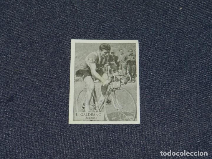 Coleccionismo deportivo: CROMO CICLISMO - ASES DEL PEDAL N.1 GALDEANO - EDICIONES TRIUNFO 1960, BUEN ESTADO