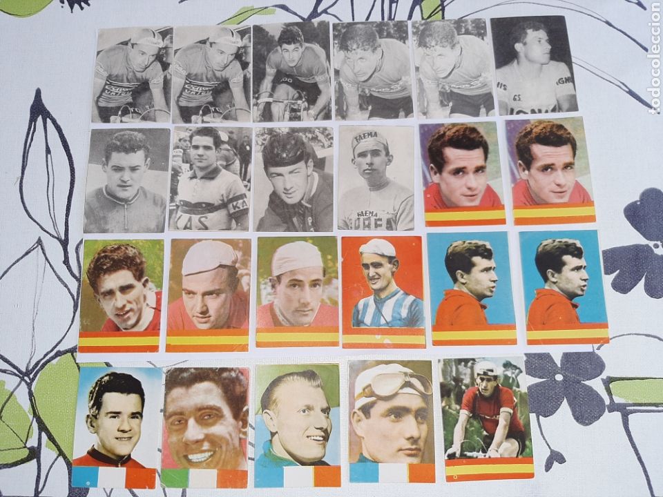 Coleccionismo deportivo: La vuelta ciclista a Espa&ntilde;a 1959, lote de 23 cromos como nuevos