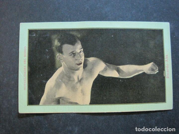 Coleccionismo deportivo: RICARDO ALIS-NOTABILIDADES DEL BOXEO-CROMO ANTIGUO-CHOCOLATE JUNCOSA-VER FOTOS-(75.439)