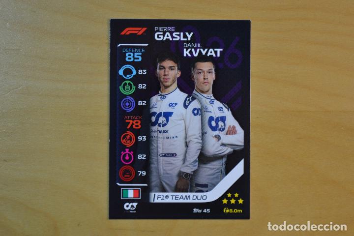 Coleccionismo deportivo: TOPPS TURBO ATTAX FORMULA 1 2020 - NUMERO 45 GASTY / KVYAT