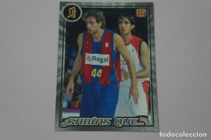 Collezionismo sportivo: CROMO CARD DE BALONCESTO BASKET SABIAS QUE... N&ordm; 353 LIGA ACB 09-10 PANINI