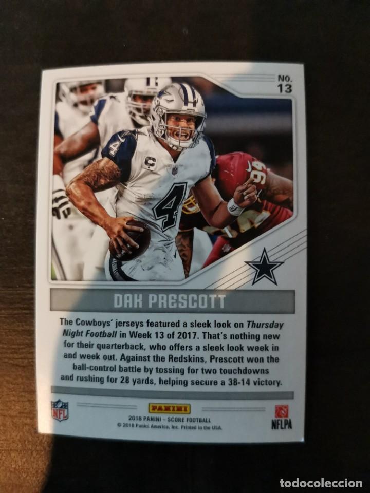 : 2018 Score Color Rush #13 Dak Prescott Dallas Cowboys