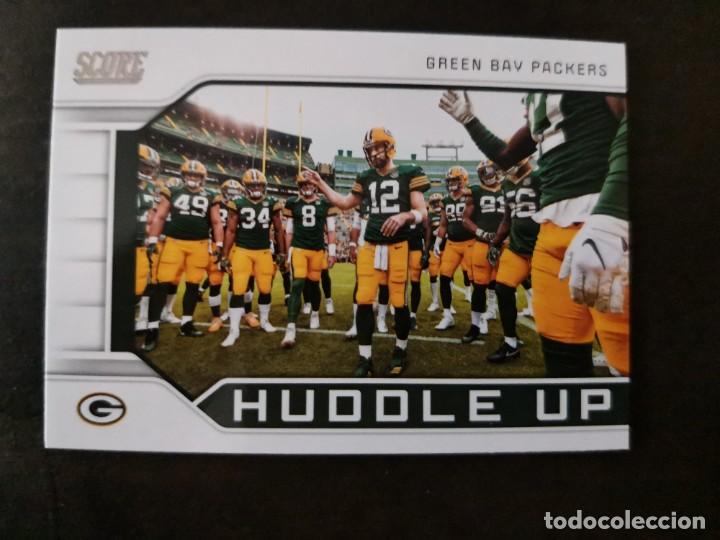 Colecionismo desportivo: Panini Score 2019 #HU-4 Huddle Up Green Bay Packers NFL Insert Card