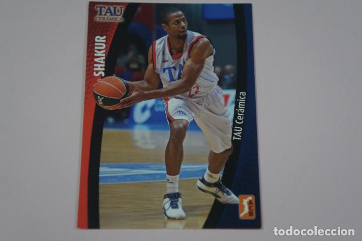 Coleccionismo deportivo: CROMO CARD DE BALONCESTO BASKET SHAKUR DEL TAU CERAMICA N&ordm; 257 LIGA ACB 08/09 PANINI