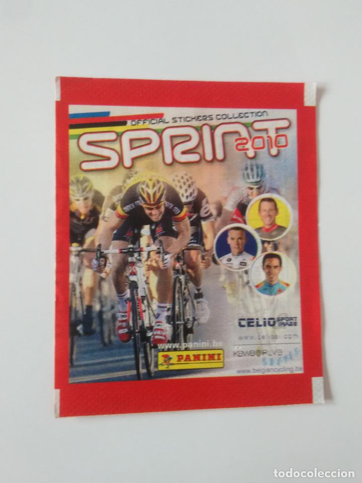 Coleccionismo deportivo: SOBRE CROMOS VAC&Iacute;O CICLISMO OFFICIAL STICKERS COLLECTION SPRINT 2010 PANINI CELIO SPORT IMAGE