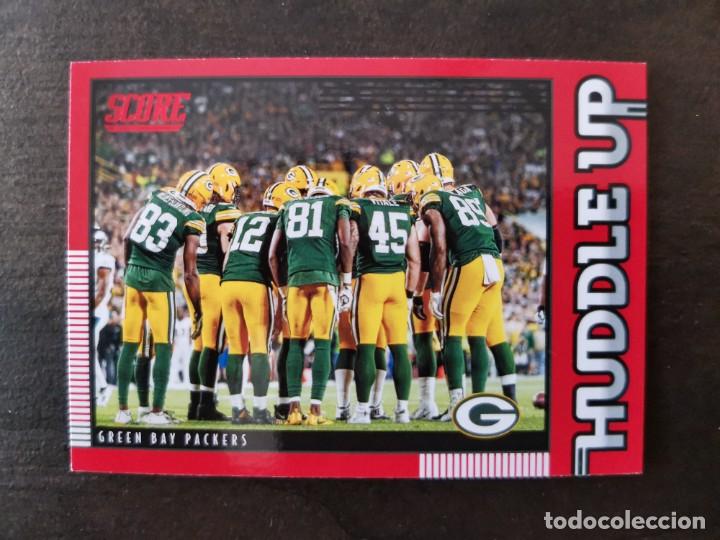 Collezionismo sportivo: Panini Score 2020 #HDL-GB Huddle Up Green Bay Packers NFL Insert Red Parallel Card