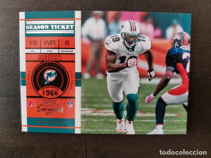 Sammelleidenschaft Sport: Panini Playoff Contenders 2011 Season Ticket #4 Brandon Marshall Miami Dolphins NFL Card