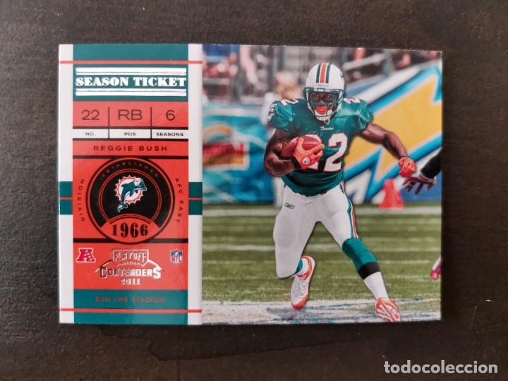 Coleccionismo deportivo: Panini Playoff Contenders 2011 Season Ticket #6 Reggie Bush Miami Dolphins NFL Card