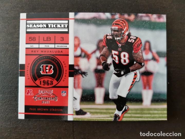 Sammelleidenschaft Sport: Panini Playoff Contenders 2011 Season Ticket #20 Rey Maualuga Cincinnati Bengals NFL Card