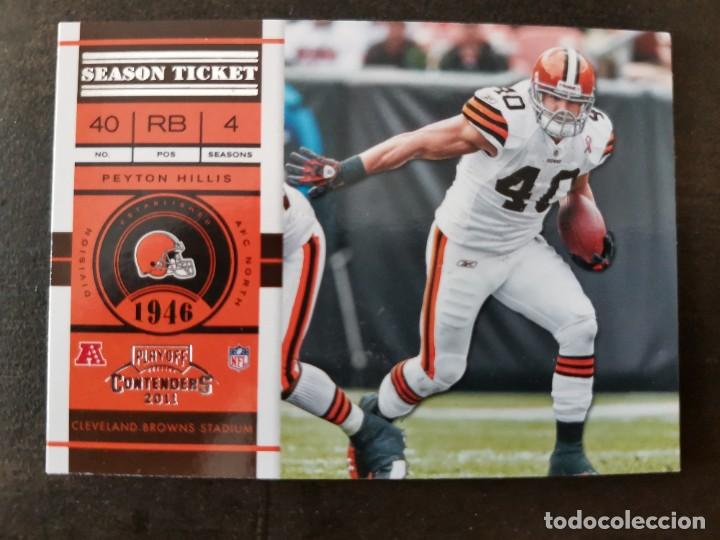 Colecionismo desportivo: Panini Playoff Contenders 2011 Season Ticket #23 Peyton Hillis Cleveland Browns NFL Card