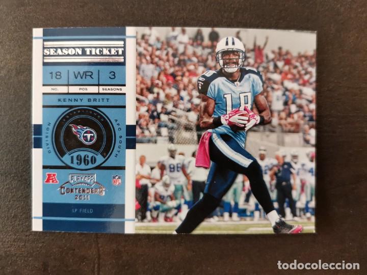 Collezionismo sportivo: Panini Playoff Contenders 2011 Season Ticket #37 Kenny Britt Tennessee Titans NFL Card