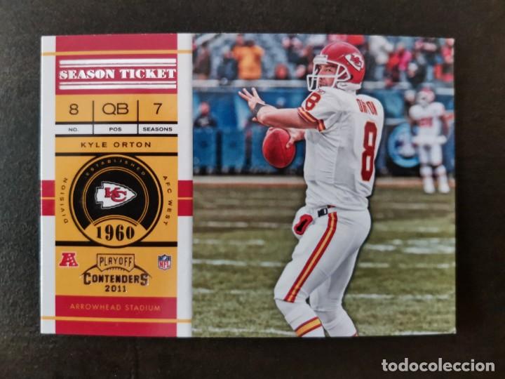 Coleccionismo deportivo: Panini Playoff Contenders 2011 Season Ticket #40 Kyle Orton Kansas City Chiefs NFL Card