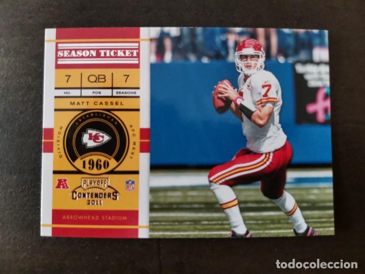 Collezionismo sportivo: Panini Playoff Contenders 2011 Season Ticket #44 Matt Cassel Kansas City Chiefs NFL Card