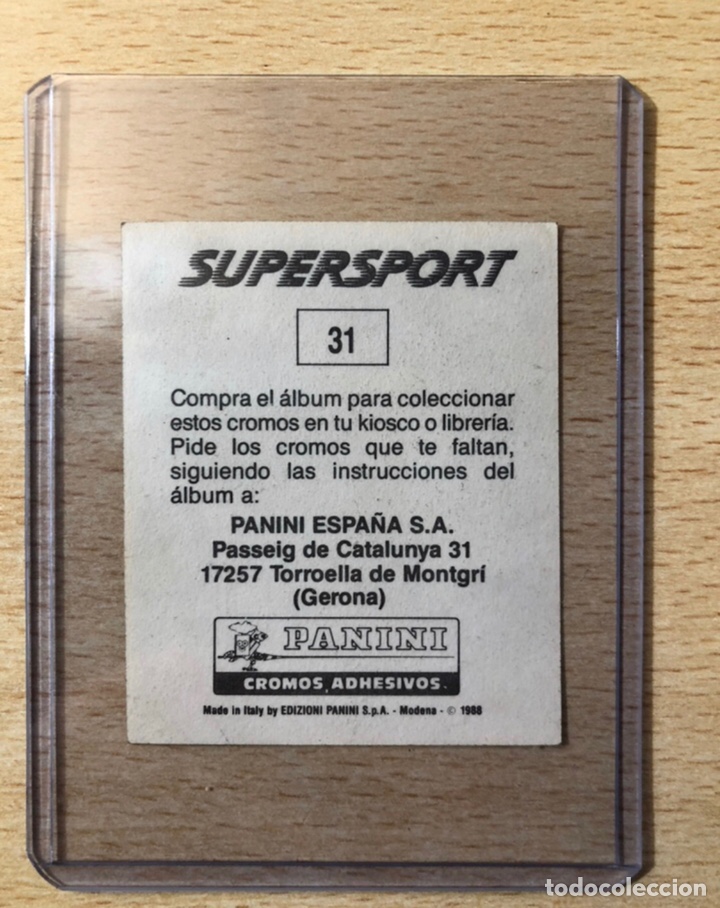 Coleccionismo deportivo: # 31 Drazen Petrovic (YUG) Cibona Madrid Blazers Nets Supersport 1988 sin pegar buen estado - Foto 2 - 230289375