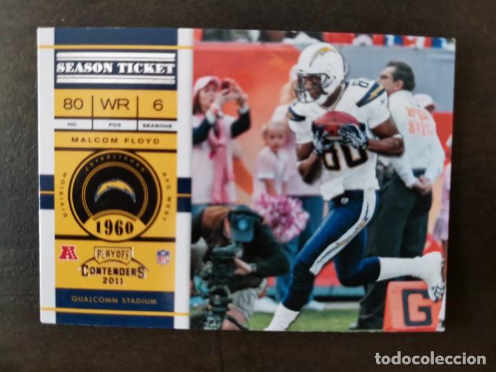 Coleccionismo deportivo: Panini Playoff Contenders 2011 Season Ticket #48 Malcom Floyd San Diego Chargers NFL Card