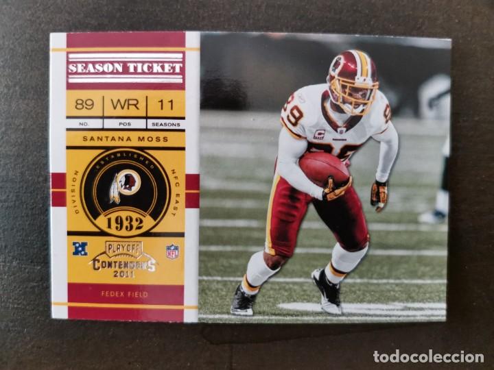 Collezionismo sportivo: Panini Playoff Contenders 2011 Season Ticket #62 Santana Moss Washington Redskins NFL Card