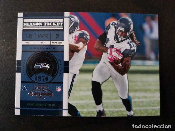 Colecionismo desportivo: Panini Playoff Contenders 2011 Season Ticket #96 Sidney Rice Seattle Seahawks NFL Card