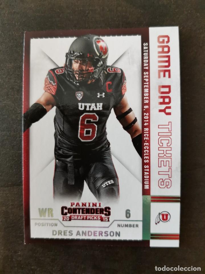 Sammelleidenschaft Sport: Panini Contenders Draft Picks 2015 Game Day Tickets #17 Dres Anderson NFL Card
