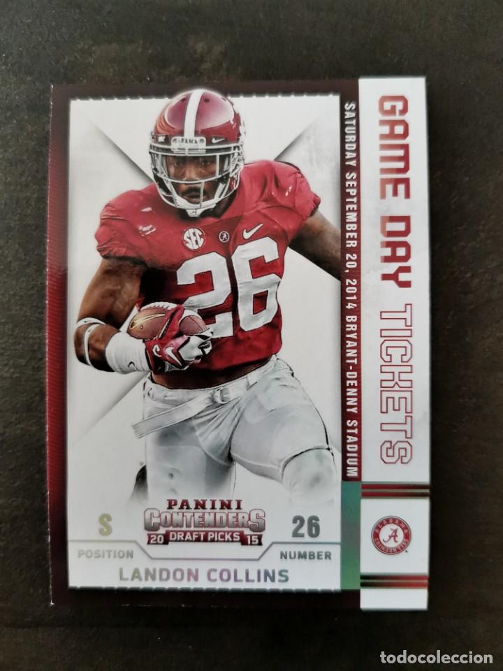 Colecionismo desportivo: Panini Contenders Draft Picks 2015 Game Day Tickets #29 Landoon Collins NFL Card