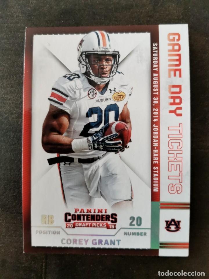 Colecionismo desportivo: Panini Contenders Draft Picks 2015 Game Day Tickets #60 Corey Grant NFL Card