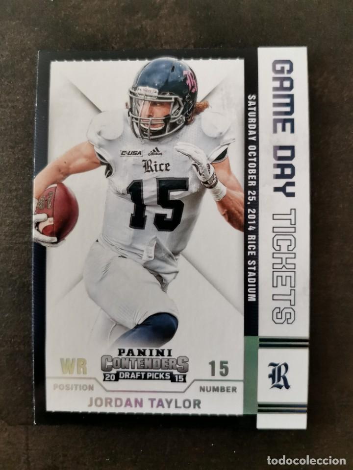 Colecionismo desportivo: Panini Contenders Draft Picks 2015 Game Day Tickets #77 Jordan Taylor NFL Card