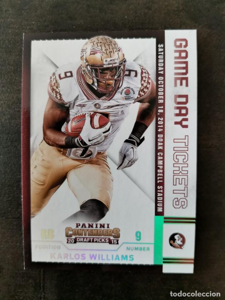 Colecionismo desportivo: Panini Contenders Draft Picks 2015 Game Day Tickets #79 Karlos Williams NFL Card