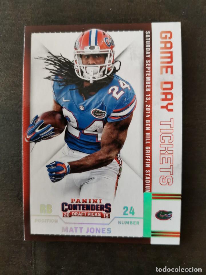 Coleccionismo deportivo: Panini Contenders Draft Picks 2015 Game Day Tickets #86 Matt Jones NFL Card