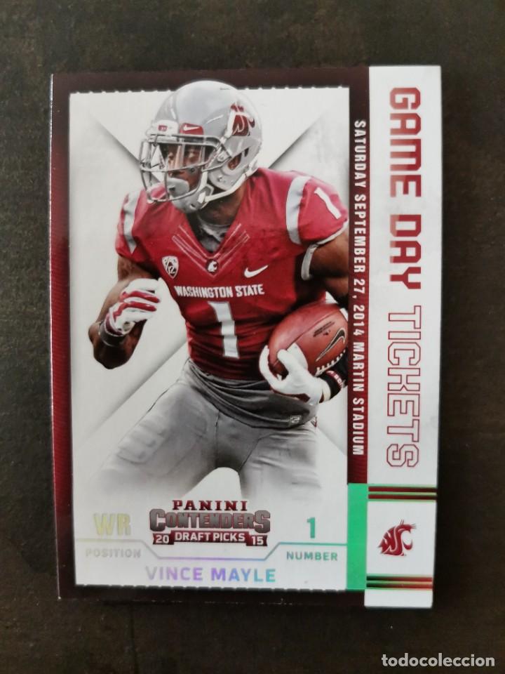 Colecionismo desportivo: Panini Contenders Draft Picks 2015 Game Day Tickets #99 Vince Mayle NFL Card