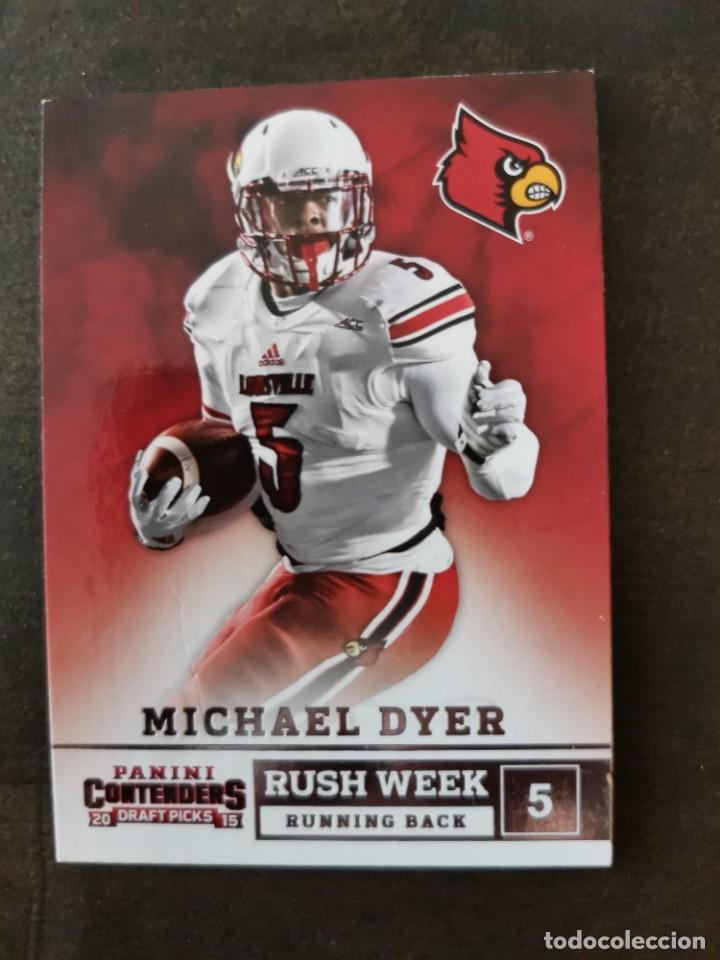 Colecionismo desportivo: Panini Contenders Draft Picks 2015 #24 Michael Dyer Rush Week NFL Insert Card