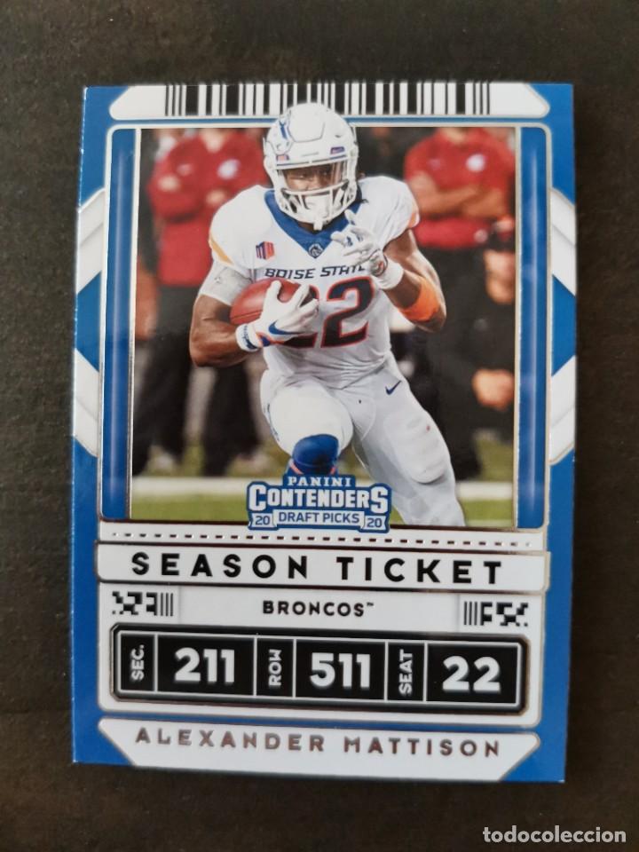 Sammelleidenschaft Sport: Panini Contenders Draft Picks 2020 Season Ticket #4 Alexander Mattison NFL Card