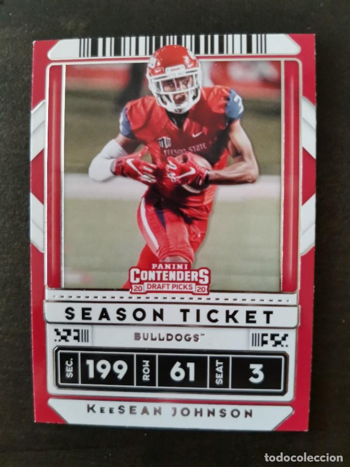 Colecionismo desportivo: Panini Contenders Draft Picks 2020 Season Ticket #59 KeeSean Johnson NFL Card