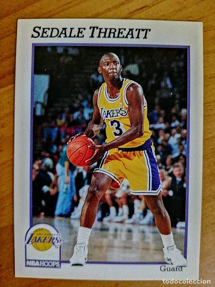 Sports collectibles: NBA - HOOPS - A&Ntilde;O 1991 - BALONCESTO, CROMO NUEVO N&Uacute;MERO 385 - SEDALE THREATT