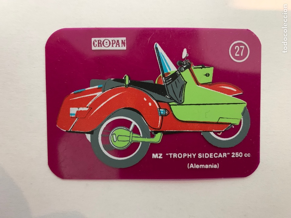Coleccionismo deportivo: Cromo moto cropan n27