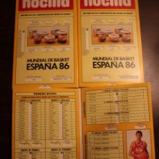 Coleccionismo deportivo: CARTILLA DEL MUNDIAL DE BASKET ESPAÑA 86.. Lote 236646100