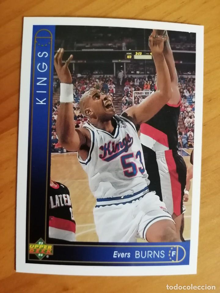 Collezionismo sportivo: BALONCESTO - NBA - A&Ntilde;O 1993-1994 - UPPER DECK - N&Uacute;MERO 346 - EVERS BURNS
