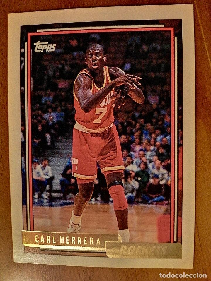 Coleccionismo deportivo: CROMO NUEVO BALONCESTO - NBA - TOPPS - A&Ntilde;O 1993 - N&Uacute;MERO 396 - CARL HERRERA