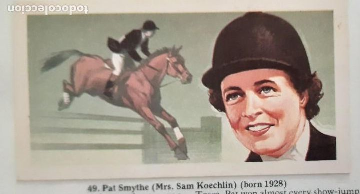 Coleccionismo deportivo: Card horse h&iacute;pica women PAT SMYTHE (MRS SAM KOECHLIN)