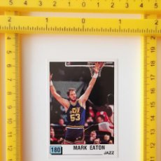 Coleccionismo deportivo: CROMO BALONCESTO SIN PEGAR 1990 NBA PANINI BASKET NBA 90 180 MARK EATON JAZZ. Lote 246636435