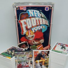 Coleccionismo deportivo: ALGO MAS DE 425 CROMOS TRADING CARDS UPPER DECK 1991 91 NFL CON BRETT FAVRE Y JOE MONTANA + CAJA