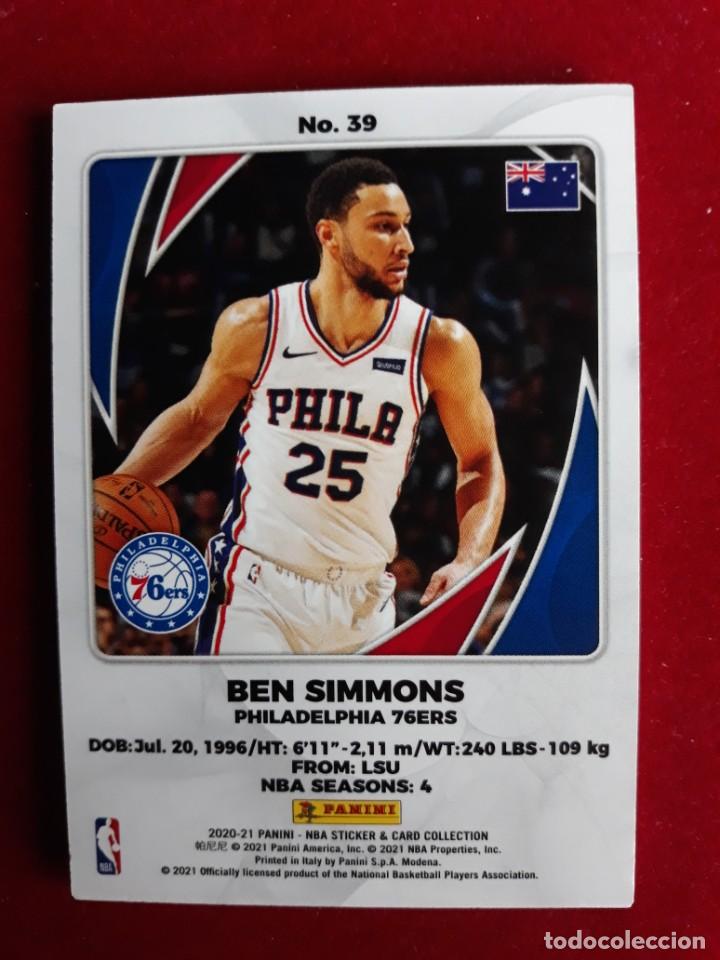 NBA 2020 - 2021 PANINI CARD Nº 39 SIMMONS (Coleccionismo Deportivo - Cromos otros Deportes)