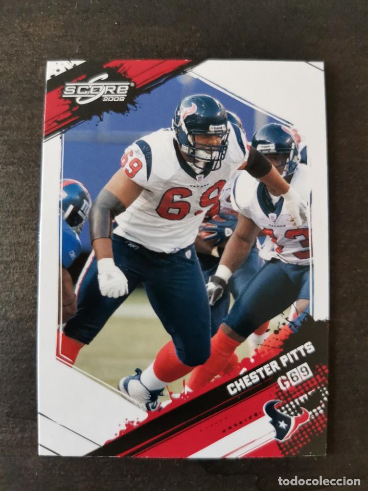Coleccionismo deportivo: Panini Score 2009 #114 Chester Pitts Houston Texans NFL Card