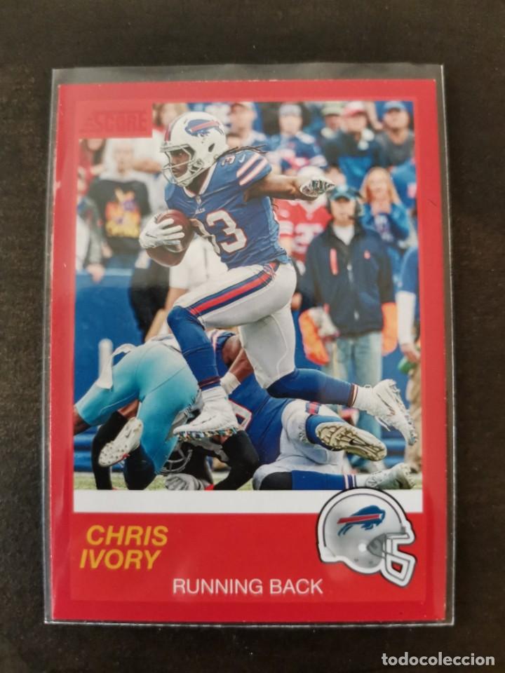 Coleccionismo deportivo: Panini Score 2019 Red Parallel #124 Chris Ivory Buffalo Bills NFL Card