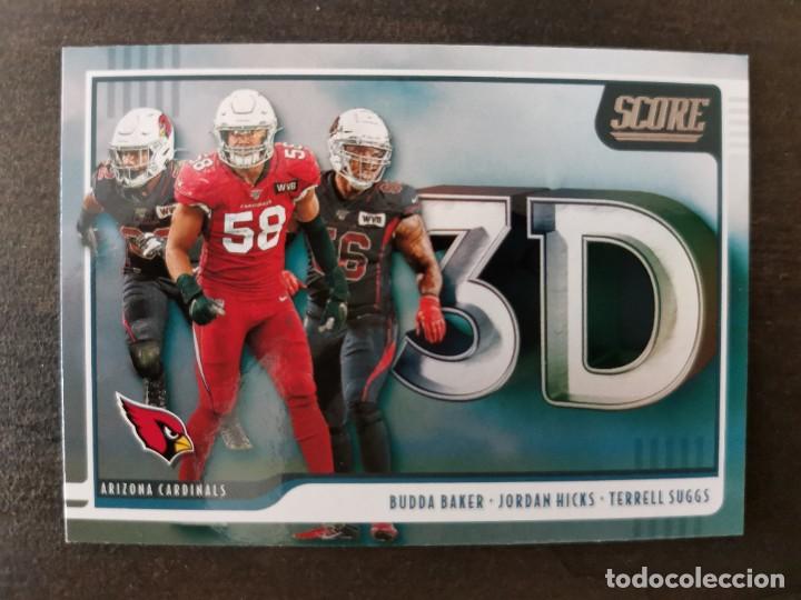 Sammelleidenschaft Sport: Panini Score 2020 3D #3D-BJT Baker Hicks Suggs Arizona Cardinals NFL Card