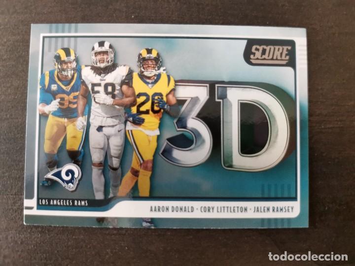 Sammelleidenschaft Sport: Panini Score 2020 3D #3D-ACJ Donald Littleton Ramsey Los Angeles Rams NFL Card